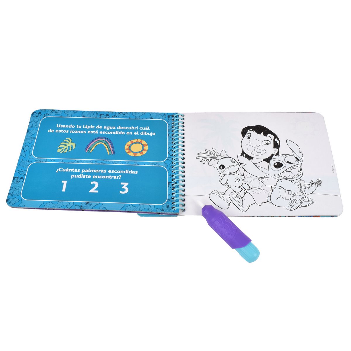 Libro Actividades Con Lapiz Magico Para Pintar Con Agua - Stitch